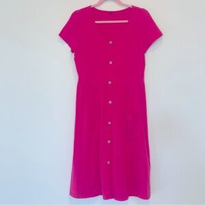 OUGES Women’s Skater Dress Hot Pink - M